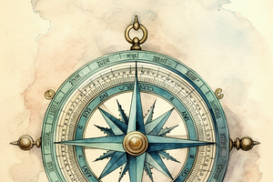 Vintage Nautical Compass