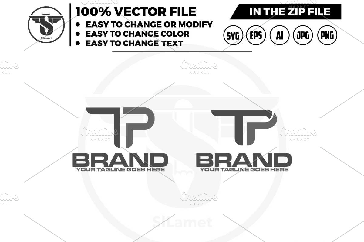 Initials tp Logo, Letters tp Logo, a Branding & Logo Template by ...