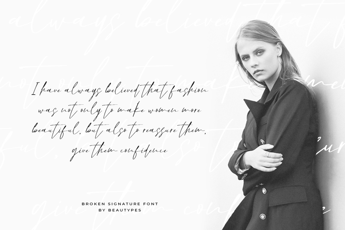 Broken Signature, a Handwritten Font by Beautypes (Photo 4 of 7)