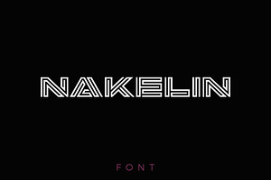 Nakelin Font, a Sans Serif Font by Sentavio