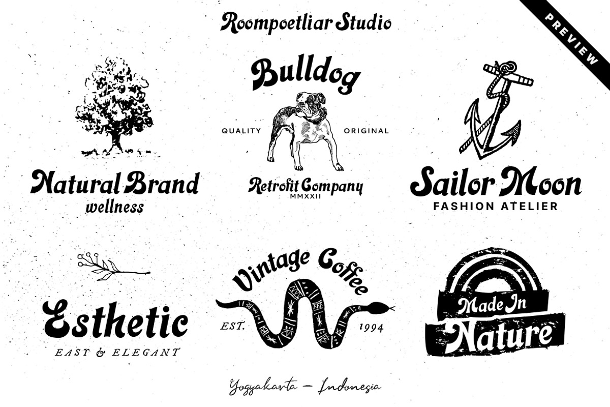 Almonde Retro Font, a Sans Serif Font by RMPL.std (Photo 5 of 6)