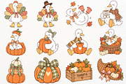 Thanksgiving Clipart Silly Goose PNG, a Seasonal Illustration by SugarCloudStudioArt (Thumbnail 4 of 6)