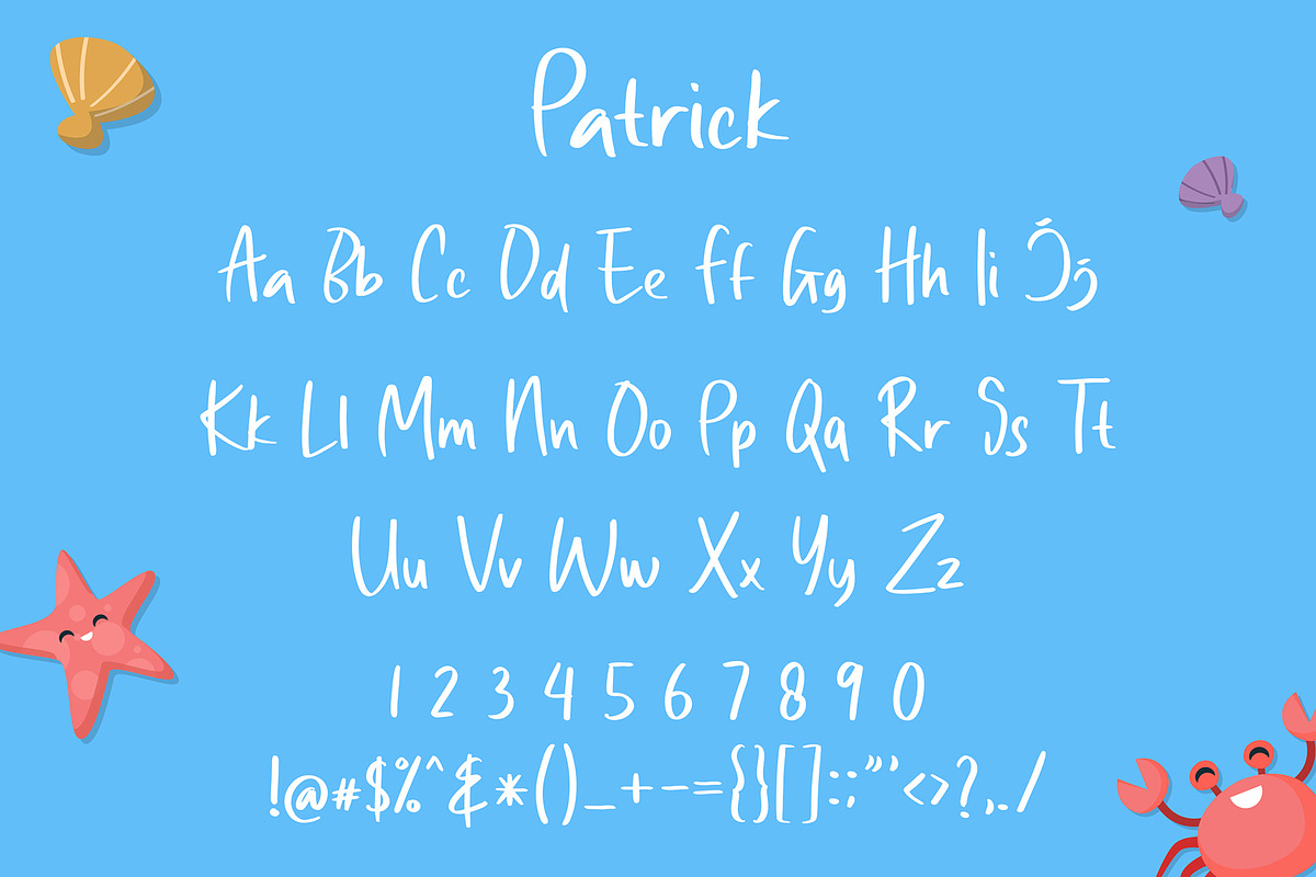 Patrick Cute Display Font preview 6