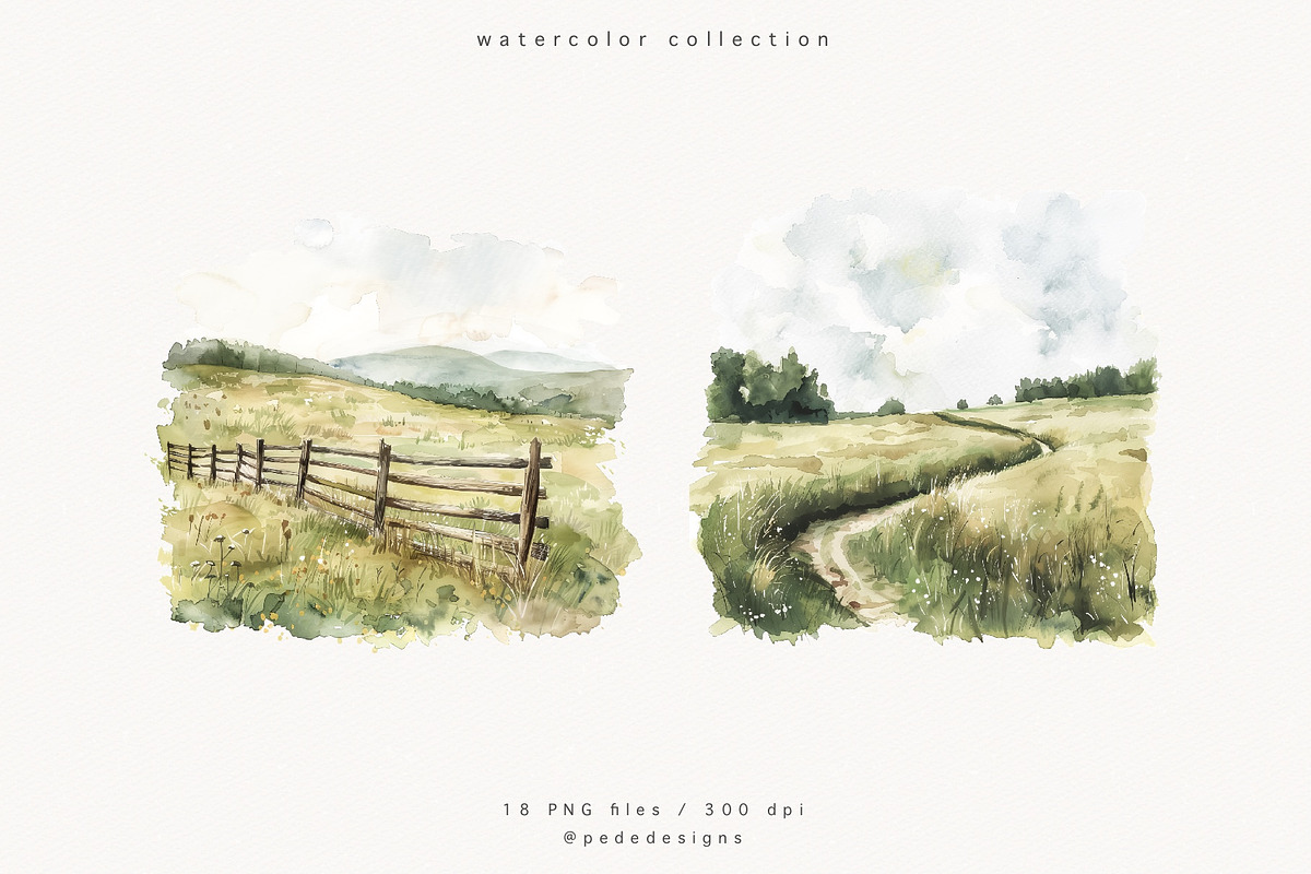 Farm Landscape, a Decorative Illustration by PeDe Designs (Photo 14 of 20)