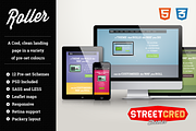 Roller - Responsive HTML Template, a Bootstrap Template by StreetCred (Thumbnail 1 of 5)