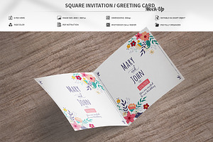 Invitation / Greeting Card Mock-Up