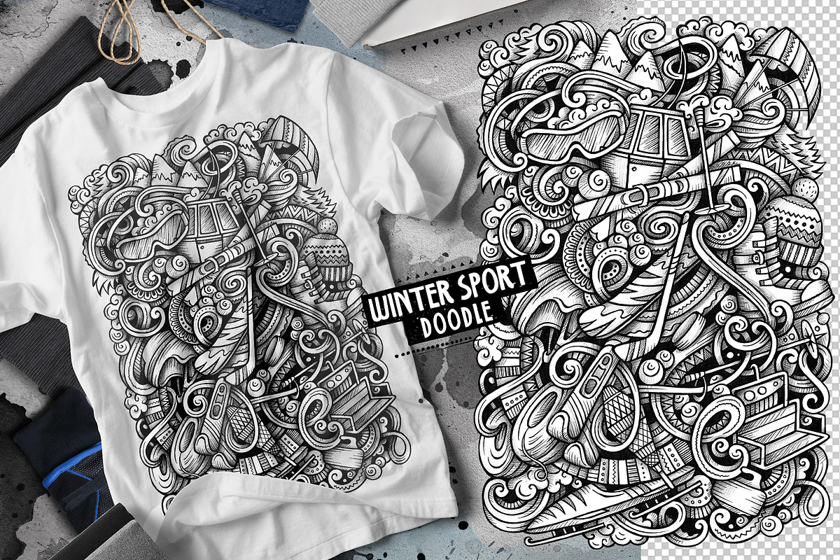 Winter Sports Graphic Illustration, an Object Illustration by BALABOLKA (Photo 2 of 3)
