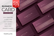 Modern Purple Business Card - V.81, a Business Card Template by Ctrl space studio (Thumbnail 1 of 6)