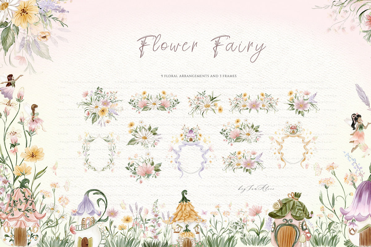 Flower Fairy, a Decorative Illustration by heyiamalice (Photo 2 of 15)