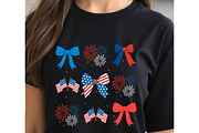 Coquette 4th July American Flag Png, an Object Graphic by Digi_Design_World (Thumbnail 2 of 4)