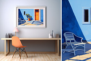 21 matisse blue wall art print, a Decorative Illustration by ARTOZEN DIGITAL (Thumbnail 10 of 17)