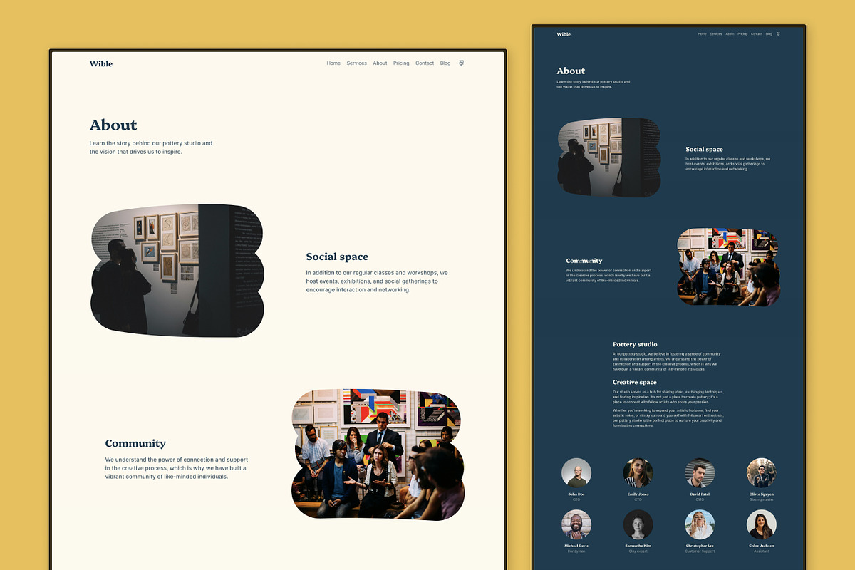 Wible - Framer Template, a Landing Page Template by antrdnv (Photo 3 of 6)