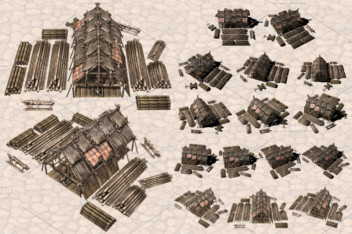 Isometric Ancient City Pack, an Object Graphic by Beatheart Creative Studio (Photo 42 of 77)