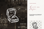 Vintage Jewelry Vector Clipart Set, an Object Illustration by The October Creative (Thumbnail 11 of 13)