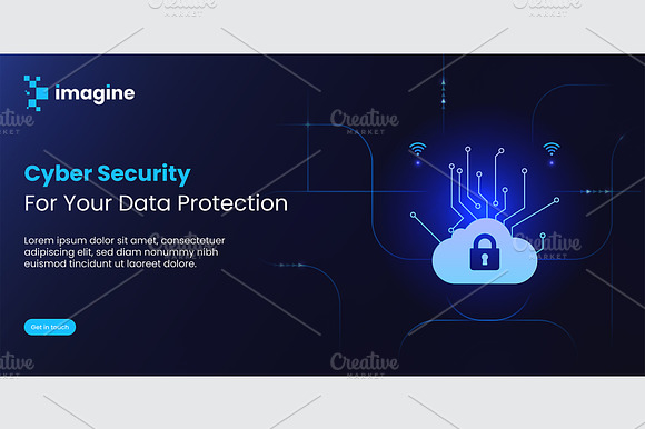 Modern Cyber Security Banner Template