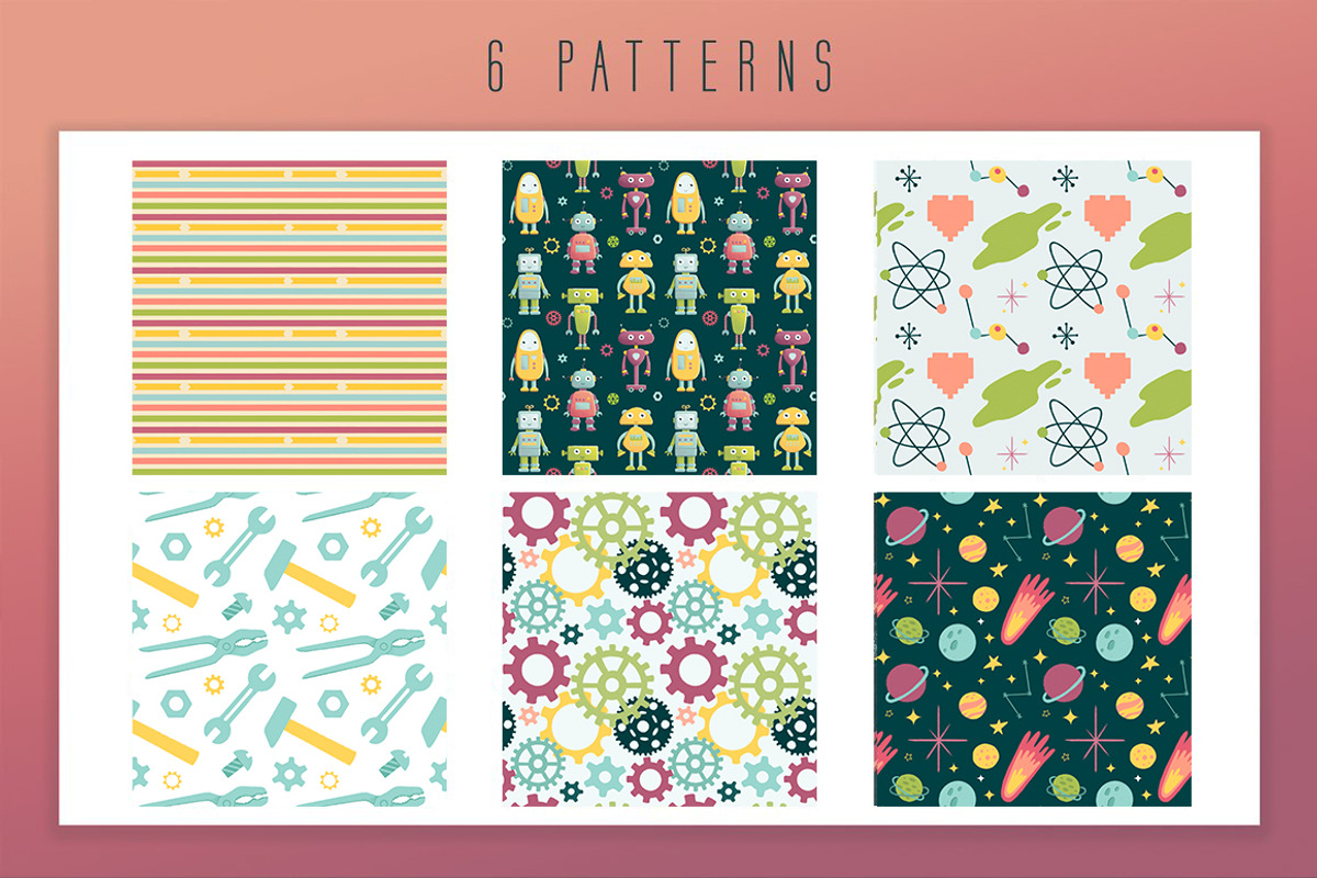 CUTE ROBOTS hand drawn clipart set, an Animal Illustration by Alina Mubarak (Photo 6 of 11)