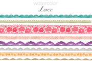 Watercolor Lace Clip Art, an Illustration by Angie Makes (Thumbnail 1 of 2)