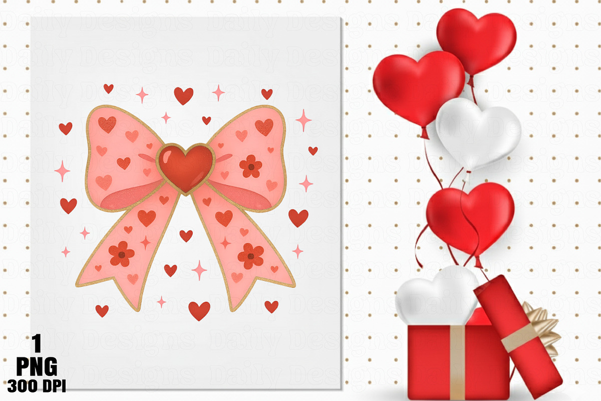 Coquette Bow Heart Png, an Illustration by Daily.Designs (Photo 5 of 5)