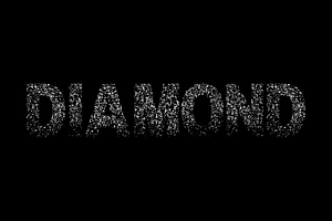 Glitter Diamond Particle Alphabets, an Illustration by tahananeart