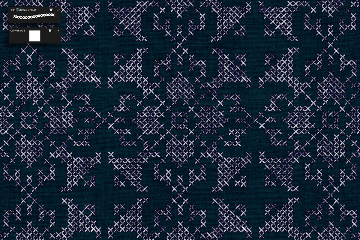Embroidery Art Brushes For Procreate, a Brush Add-On by bokettori (Photo 16 of 42)