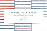 Patriotic Digital Paper | 6 pack, a Wallpaper Graphic by Designed By Effy (Thumbnail 1 of 2)