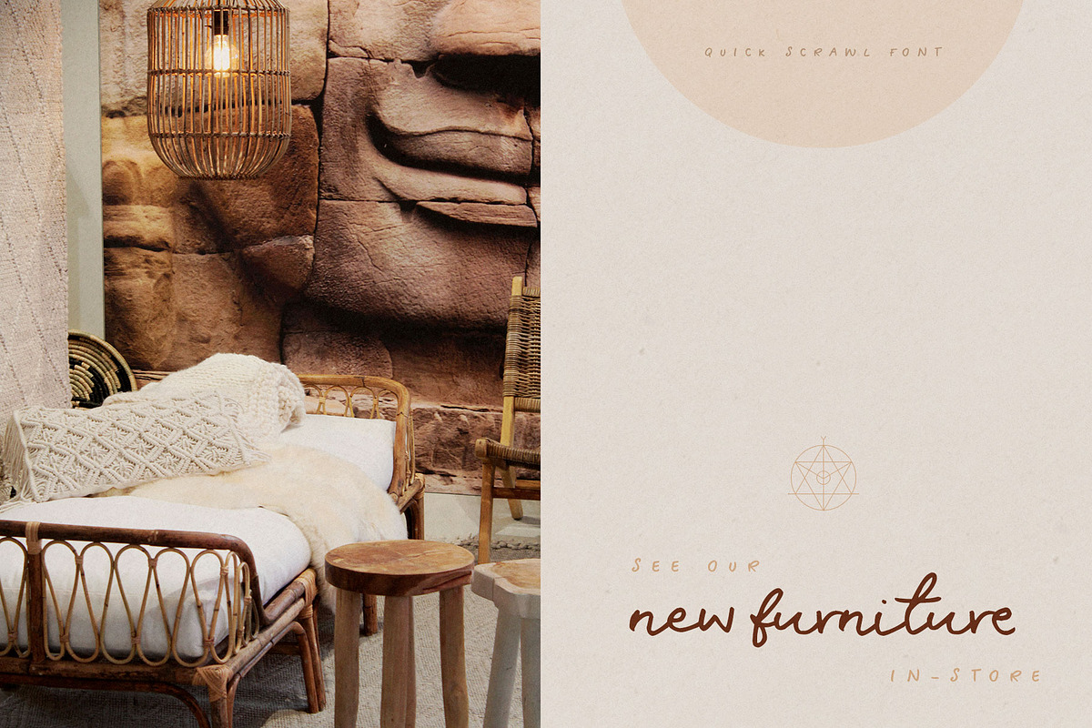 Quick Scrawl Script Font preview 4