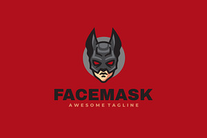 Face Mask Mascot Cartoon Logo, a Branding & Logo Template by Artnivora.Std