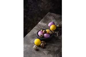 Easter eggs painted with natural dye, a Holiday Photo by Yulia Furman