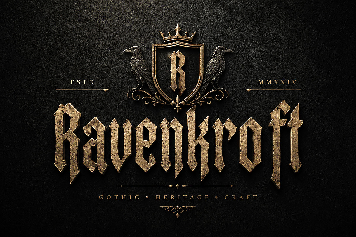 Ravenkroft — Gothic Blackletter Font, a Blackletter Font by Wow Magic (Photo 3 of 5)