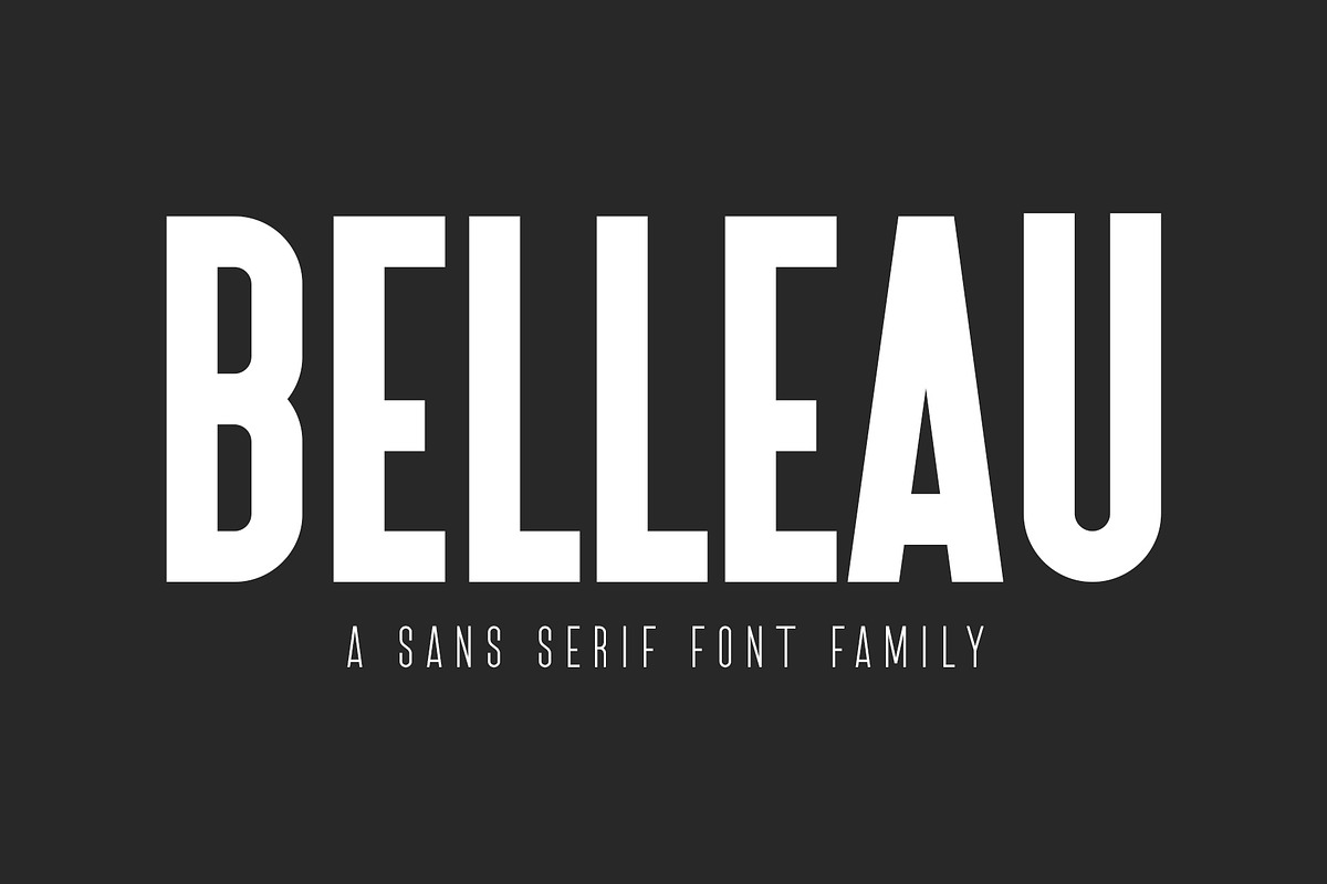 Belleau | Sans Serif Font Family