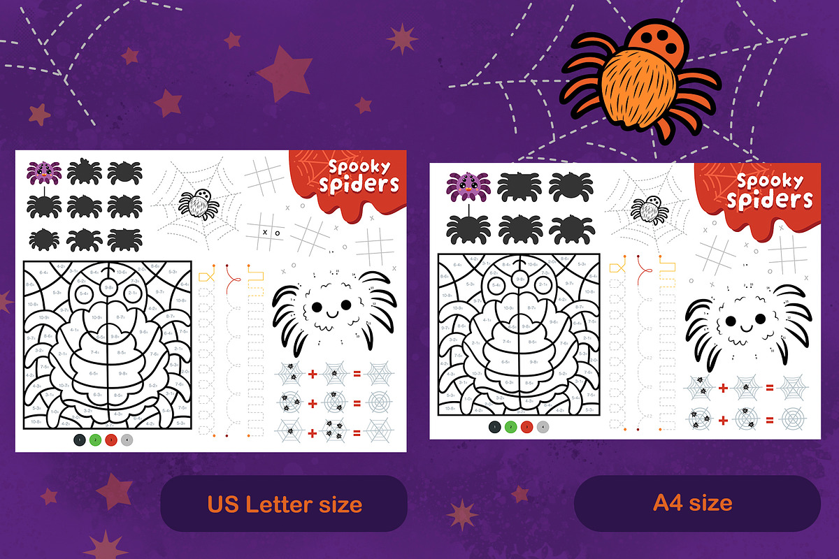 Halloween Activity Playmats for Kids, a Seasonal Illustration by Ksenya Savva (Photo 4 of 6)