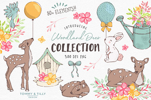 Woodland Deer Clipart