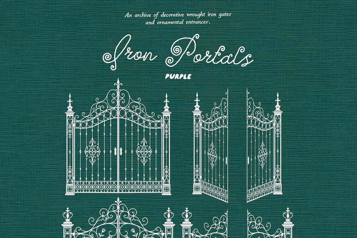 Iron Portals: Decorative Paper Gates, an Object Graphic by Purple (Photo 8 of 14)