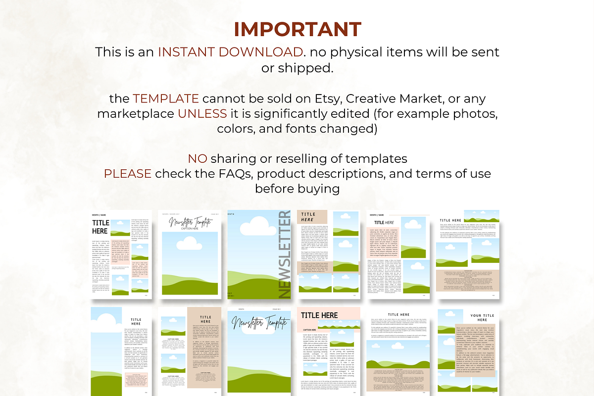 Editable in Canva Newsletter, a Marketing Template by Digital By Nikoleta (Photo 9 of 10)