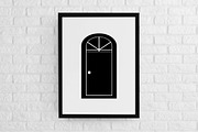 Door Silhouette SVG, a Decorative Illustration by newminddesign (Thumbnail 2 of 5)