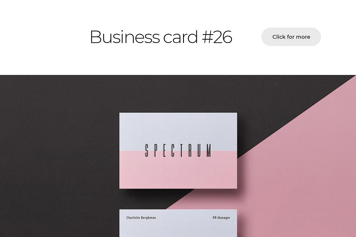 Business Card Mockup Template Bundle, a Business Card Template by PrintPixel (Photo 79 of 104)
