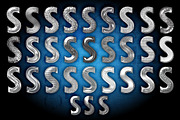 Silver Chrome Photoshop Layer Styles, a Layer Style Add-On by Posh Papers & Patterns (Thumbnail 8 of 10)