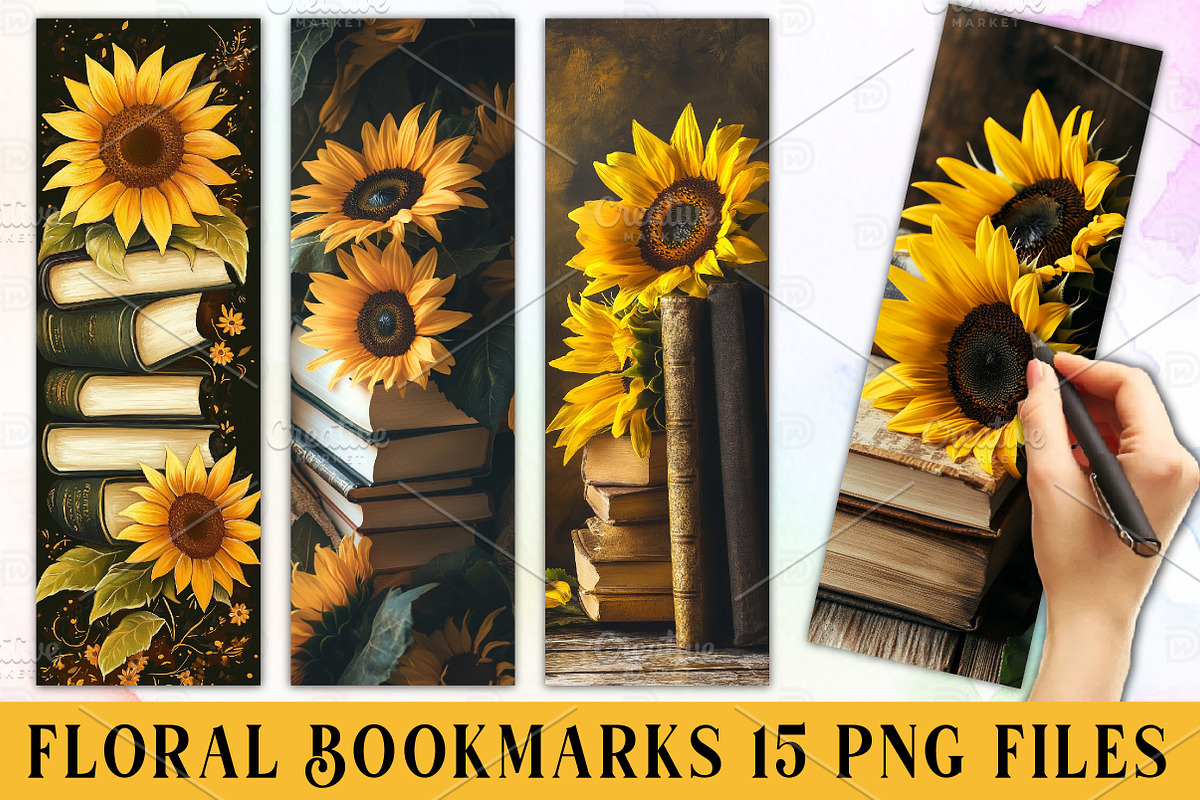 Book Stack Bookmark, an Illustration by Watercolor design (Photo 1 of 3)