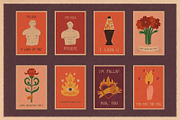 Retro Valentine clipart and graphics, a Decorative Illustration by Paper Cherry (Thumbnail 9 of 23)