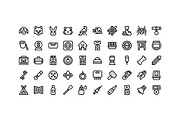 50 Pet Care Icons, an Outline Icon by Side Project (Thumbnail 2 of 8)