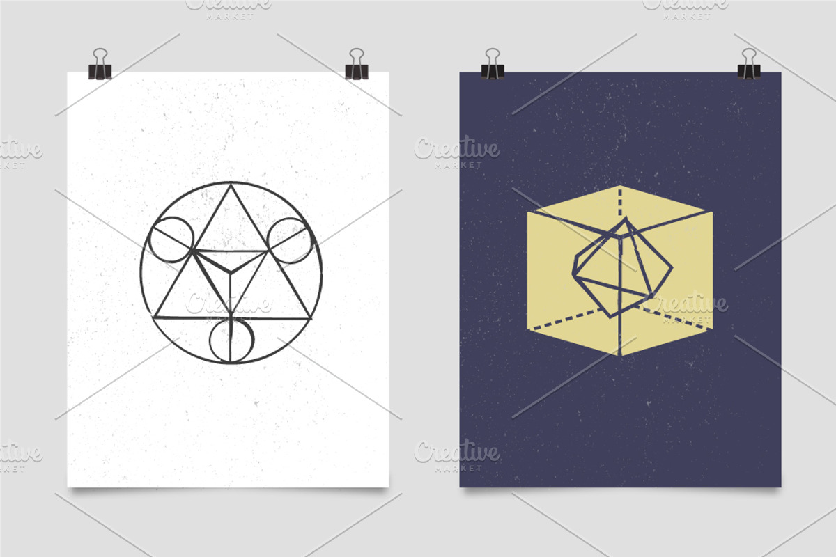 Geometric elements set, a Decorative Illustration by Marish (Photo 4 of 4)