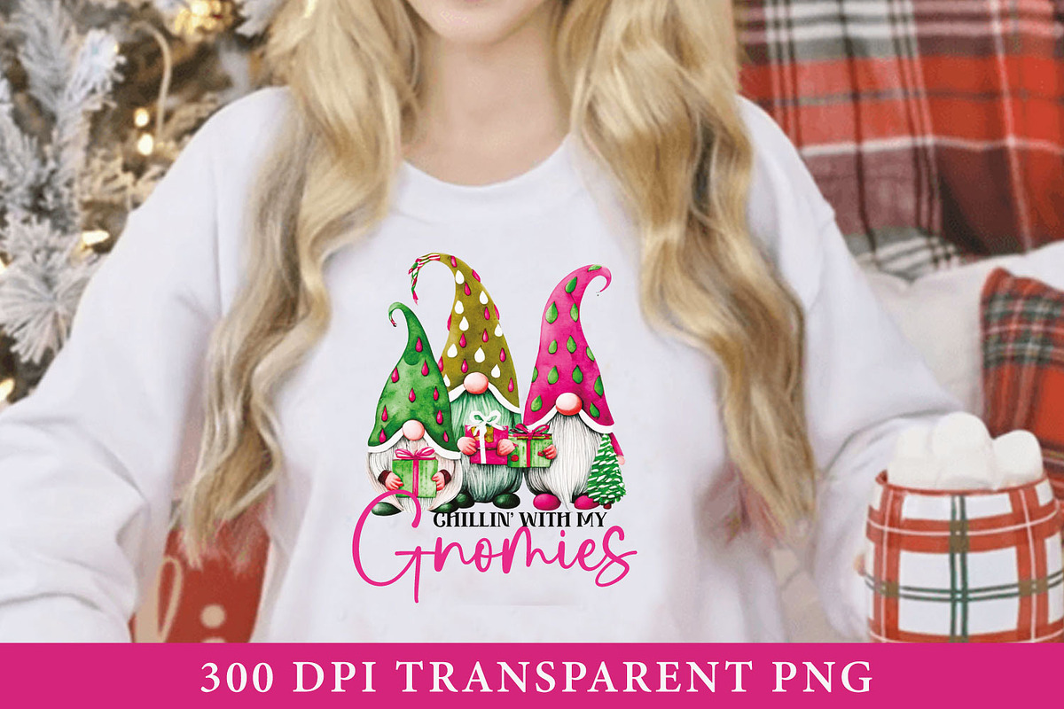 Christmas Gnome Sublimation Bundle, a Graphic by craftartstudio (Photo 6 of 8)