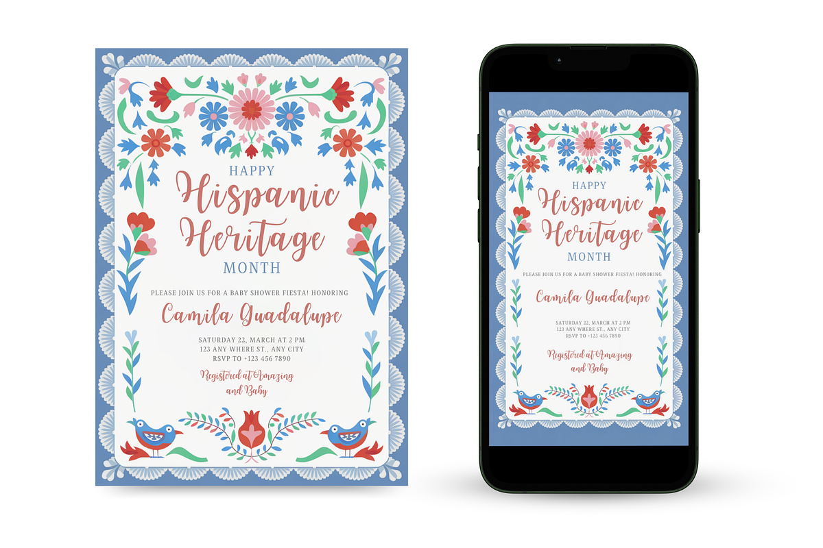 Hispanic Heritage Month Invitation