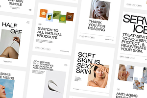 Skincare Instagram Canva Templates