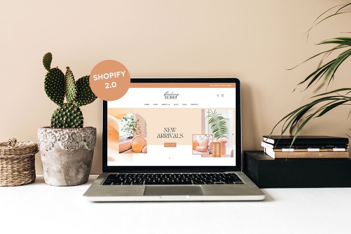 Easy Shopify Theme | Blushing Boho, a Shopify Template by Easy Website Themes (Photo 2 of 11)