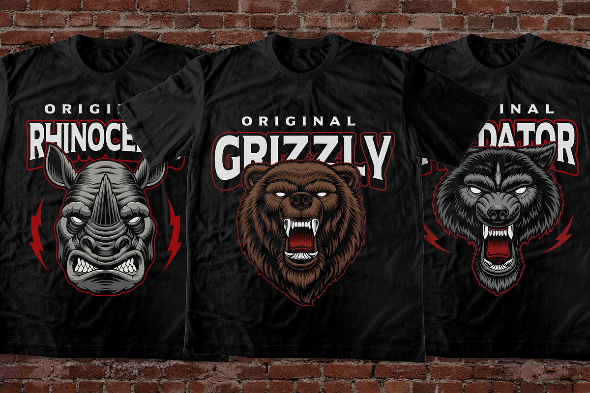 100 T-shirt Designs Bundle, an Illustration by Harry Kasyanov (Photo 11 of 37)