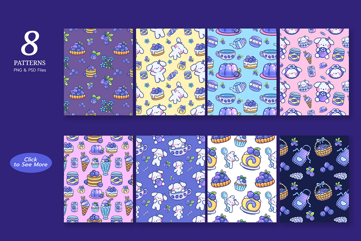 Sweet Blueberry Delight, an Animal Illustration by CreativeValuation (Photo 5 of 12)