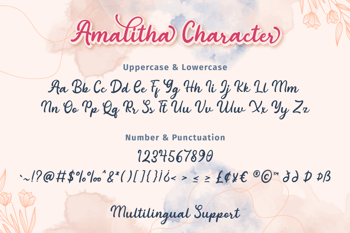 Amalitha - Layered Script Font, a Script Font by Attype (Photo 6 of 8)