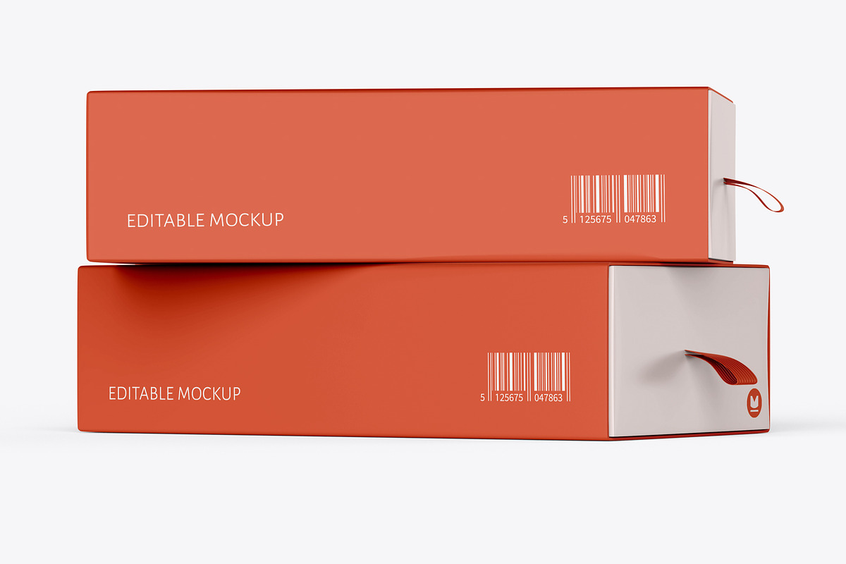 Sliding Gift Box Mockup PSD, a Packaging Mockup by Ram Studio LLC (Photo 11 of 15)