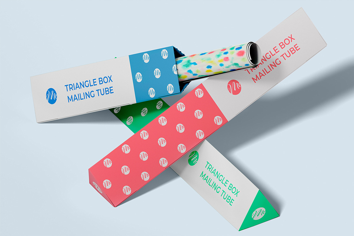Triangle Mailing Tubes Poster Set